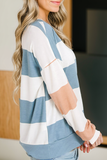 Women Striped Colorblock Long Sleeve Top