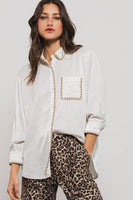 Silky Scalloped Shirt