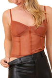 Mesh Corset Bodysuit