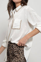 Silky Scalloped Shirt