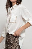 Silky Scalloped Shirt