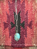 Kingman Turquoise Drop Necklace