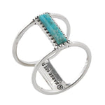 Effortless Turquoise and Silver Ring