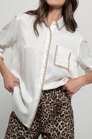 Silky Scalloped Shirt