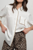 Silky Scalloped Shirt