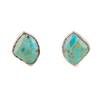 Abstract Turquoise Post Earrings