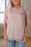 Exposed Seam Pocket Tee