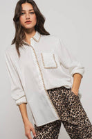 Silky Scalloped Shirt