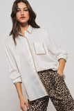 Silky Scalloped Shirt