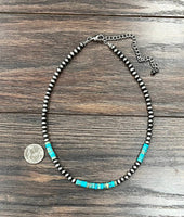 Handmade Navajo Gemstone Necklace • 738969