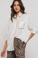 Silky Scalloped Shirt