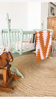 The Yonderosa Baby Blanket • TERRACOTTA + PINK