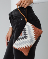 Rust Aztec Wristlet