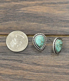 13mm Drop Turquoise Stud Earrings • 720957