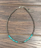 Gemstone, Navajo Bead Necklace • 734390