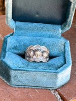 The Cassidy Sterling Flower Cigar Band Ring