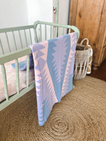 The Yonderosa Baby Blanket • PURPLE + PINK + BLUE