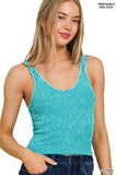 Cropped V-neck Tank Top • Multiple Colors