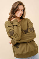 Lucky Sweatshirt • Tan or Olive