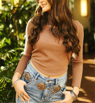 Cut Out Long Sleeve Top