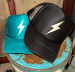 Golden Lightening Bolt Trucker Hat