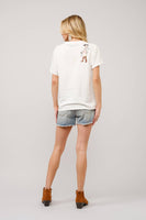 Western Motif Embroidered Tee