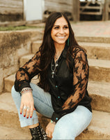 Midnight Lace Top