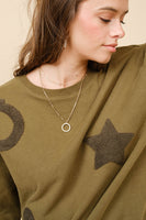 Lucky Sweatshirt • Tan or Olive