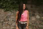 Pecos Queen Pink Denim Vest