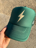 Golden Lightening Bolt Trucker Hat