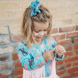 Turquoise Cowgirl Long Sleeve SHIRT (3T-5T)