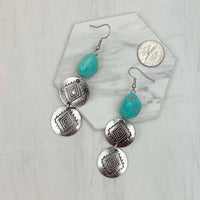 Silver Stone Earrings