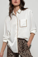 Silky Scalloped Shirt