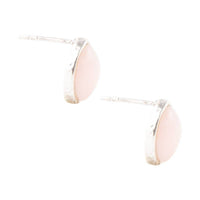 Abstract Pink Opal Post Earrings