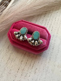 “Turquoise Gallop” Nizhoni Wild Horse, Turquoise & Sterling Silver Post Earrings