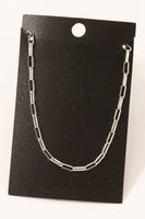 Rectangle Chain Link Necklace