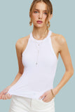 Mineral Washed Y Back Tank Top