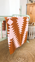 The Yonderosa Baby Blanket • TERRACOTTA + PINK