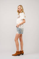 Western Motif Embroidered Tee