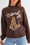 Howdy Boots Sweater