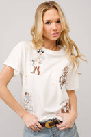 Western Motif Embroidered Tee