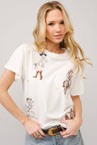 Western Motif Embroidered Tee