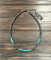 Handmade Navajo Gemstone Necklace • 738969