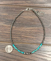 Gemstone, Navajo Bead Necklace • 734390