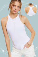 Mineral Washed Y Back Tank Top