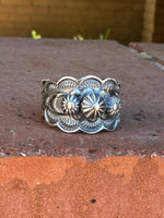 The Cassidy Sterling Flower Cigar Band Ring