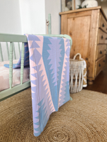 The Yonderosa Baby Blanket • PURPLE + PINK + BLUE