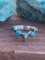 Royston Turquoise & Sterling Silver Monarch Band