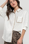 Silky Scalloped Shirt