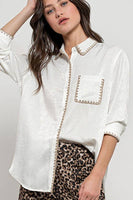 Silky Scalloped Shirt